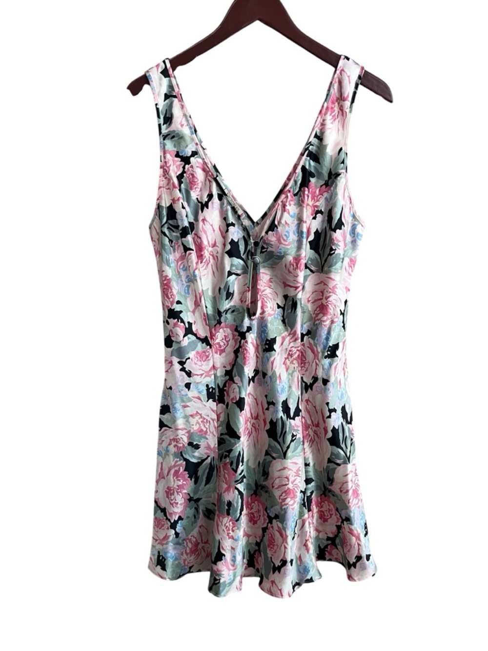 Vintage Victoria's Secret Gold Label Floral Slip & Kimono Set - Medium
